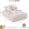Sweiko 027-Luxury Cord Sofa, nowoczesny design, 4 poduszki, Podgląd zdjęcia produktu 2