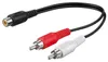 Goobay 50008, RCA, Samice, 2 x RCA, Samec, 0,2 m, Černá, Náhled obrázku produktu 1