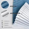 A close-up view of pleated blinds, showing different sections and features. Produktbild-Vorschau