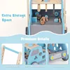 COSTWAY Girello 2 in 1 a forma di auto in legno, girello Anteprima dell’immagine prodotto 7