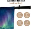 MuchoWow® Wandteppich Wandbehang Meer - Eis - Nordlicht - Produktbild-Vorschau 3