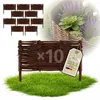 Floranica 10 Stück Beetbegrenzung Weide 30 cm x 30 cm – Produktbild-Vorschau 1