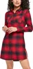 Urban Classics Ladies - Koszula flanelowa w kratę czerwona Podgląd zdjęcia produktu 6