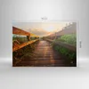 Bild auf Leinwand - Leinwandbild - Fußgängerbrücke Meer Produktbild-Vorschau 3