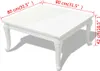 vidaXL Couchtisch 80x80x42 cm Hochglanz-Weiß Produktbild-Vorschau 5