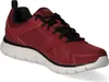 A single burgundy and black Skechers athletic shoe is shown against a white background. Produktbild-Vorschau