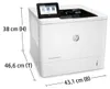 HP LaserJet Enterprise M611dn Čiernobiele Tlačiareň, Iba Náhľad obrázku produktu 17