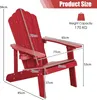 KOMFOTTEU Stolička Adirondack s držiakom na nápoje, Náhľad obrázku produktu 5