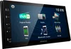 A digital car stereo display showing various media and connectivity options. Produktbild-Vorschau