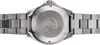 The back of a silver watch with a metal band. Produktbild-Vorschau