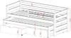 Einzelbett 90x200 mit Rausziehbett 90x190 mit zwei Produktbild-Vorschau 5