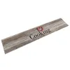 vidaXL Küchenteppich Waschbar Cooking Grau 60x300 cm Samt - Produktbild-Vorschau 2