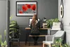 Bild 100x70 MDF-Rahmen Wandkunst Die Pflanze Mohn Natur Produktbild-Vorschau 3