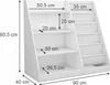 Kinderregal Vicco Conny Weiß 90 x 80.5 cm mit großen Produktbild-Vorschau 3