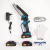 Mini Akku Kettensäge 8 Zoll mit 2 Akkus, bürstenloser Produktbild-Vorschau 3