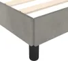 vidaXL Bettgestell ohne Matratze Hellgrau 180x200 cm Samt Produktbild-Vorschau 6