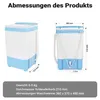 Wiltec Camping Waschmaschine bis 6,0 kg 280 W, Mini Produktbild-Vorschau 3