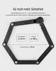 ROCKBROS Fahrrad Faltschloss mit Zahlencode 4-stellig – Produktbild-Vorschau 2