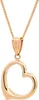 Anhänger Herz mit 1,1 mm Goldkette 40 cm massiv 585-14 Produktbild-Vorschau 2