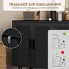 Heller Holzschrank mit schwarzen Metallgriffen – Produktbild-Vorschau 8