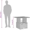 VidaXL 368271, Béžová, Hnědá, 800 mm, 800 mm, 400 mm, 71 cm Náhled obrázku produktu 12