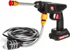 A cordless pressure washer with a hose and filter attachment, shown against a white background. Náhled obrázku produktu