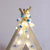2m Pompons Lichterkette Warmweiß Kugel Lichterketten Produktbild-Vorschau 4