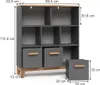 Kinderregal Vitalispa Malia Grau/Artisan 98.4 x 113.4 cm, Produktbild-Vorschau 2