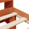 Massivholzbett mit Regal ohne Matratze Wachsbraun 100x200 Produktbild-Vorschau 9