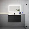 Badmöbel Set HUTI-Serie 100cm Mineralguss Waschbecken mit Produktbild-Vorschau 2