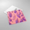 Bilder auf glas - Vogel Feder Farbe Komposition - 70x70cm - Produktbild-Vorschau 2