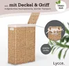 Lycce Wäschekorb mit Deckel Nischenwäschekorb Seegras Produktbild-Vorschau 8