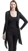 ForPlay Damen schwarzer langer Cardigan mit Kapuze S Produktbild-Vorschau 4