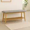 Banc à chaussures en bambou 100x30x44cm Voir les images du produit 3