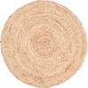 Kulatý jutový pletený koberec Abril 60 cm Náhled obrázku produktu 1