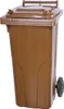 Poubelle Europlast, 120 L, plastique, marron 8014, HDPE, Voir les images du produit 1