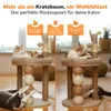 Kratzbaum Beige Katze Katzenbaum Katzenturm Produktbild-Vorschau 3