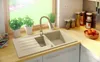 PRIMAGRAN Spülbecken Beige 90x50cm, Granitspüle 1,5 Becken Produktbild-Vorschau 7