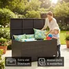 Auflagenbox Venezia 146x83x80 cm rostfrei, belüftet, Deckel Produktbild-Vorschau 2