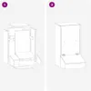 vidaXL Krmítko pre ošípané strieborné 55 x 38 x 76 cm Náhľad obrázku produktu 5