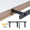 Relaxdays Wandregal, HxBxT: 4 x 100 x 23 cm, Holzoptik & Produktbild-Vorschau 5