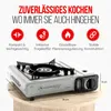 Hikemeister® Campingkocher Gas – Tragbarer Gaskocher 2200W Produktbild-Vorschau 3