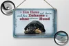 Blechschild Spruch 30x20cm kein echtes Zuhause ohne Hund Produktbild-Vorschau 3