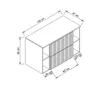 WENA Waschtischunterschrank 100 cm, mit 2 Regale, Produktbild-Vorschau 5
