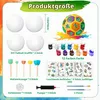 Fußball Malset Bastelset Kinder 4 Stück DIY mit Pigment Produktbild-Vorschau 2