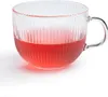 Teegläser - Ø 10,6 cm - Glas - Rillenoptik - mit Henkel - Produktbild-Vorschau 2