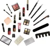 A collection of makeup and cosmetic items arranged on a white background. Produktbild-Vorschau