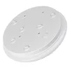 The underside of a white ceiling light fixture with screw holes and circular indentations. Náhled obrázku produktu