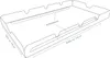 A line drawing of a sunshade for a swing. Podgląd zdjęcia produktu