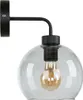 Wandleuchte Grau Schwarz E27 Glas Metall Modern Wandlampe Produktbild-Vorschau 4